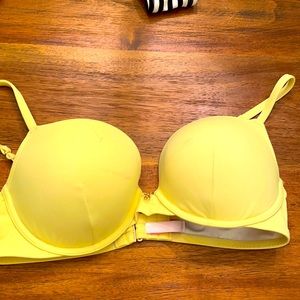Fair condition Victoria secret yellow push up bikini top